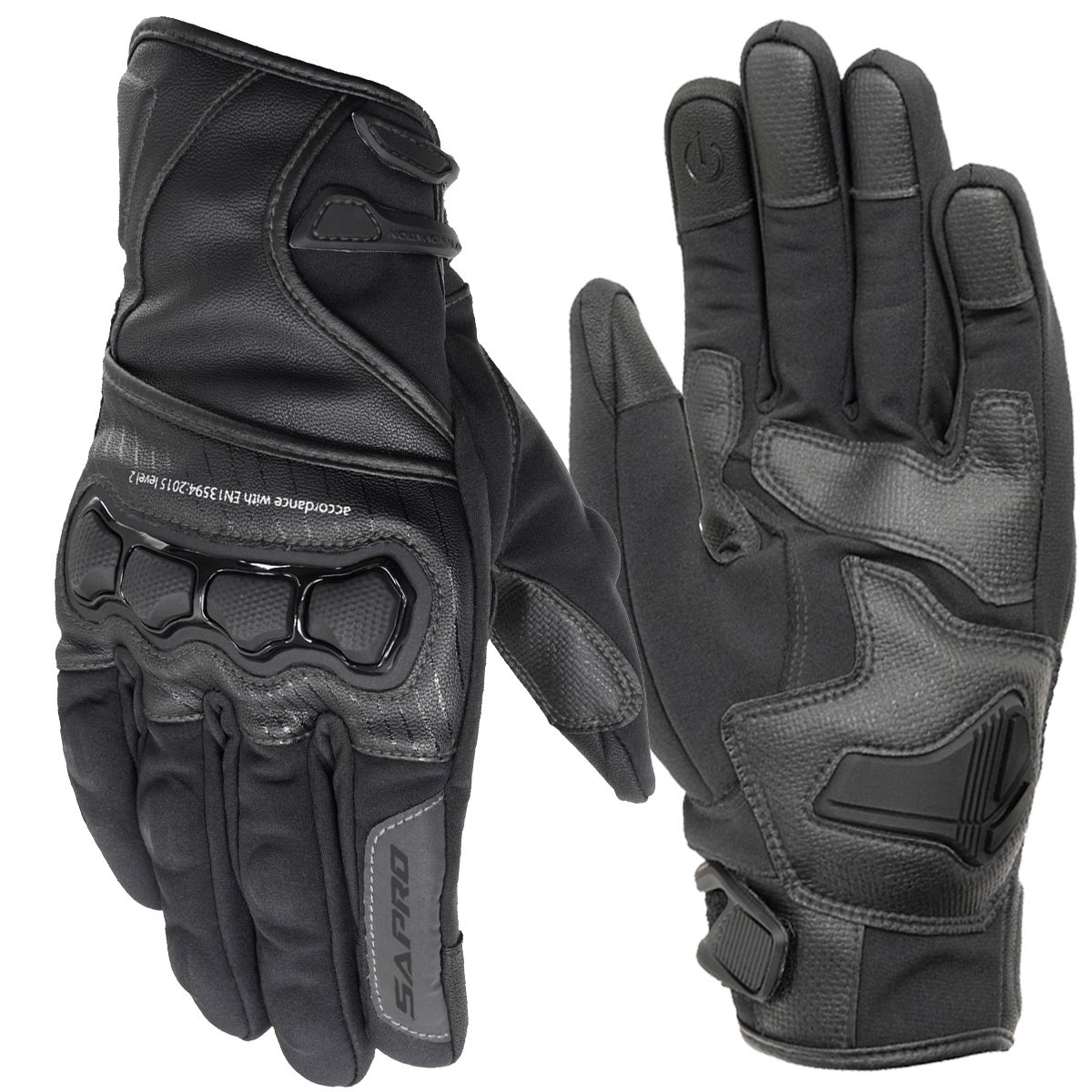 ALSVIN BLK textile motorcycle gloves manufacturer softshell synthetic leather riding gloves Maxler Motosport