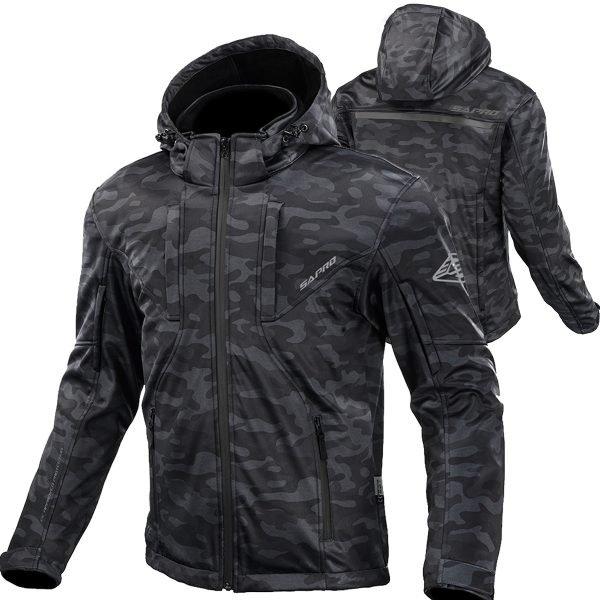 Tempest Softshell abrasion resistant softshell motorcycle jacket in Softshell Fabric Waterproof Repellent & Windproof by Maxler Motosport