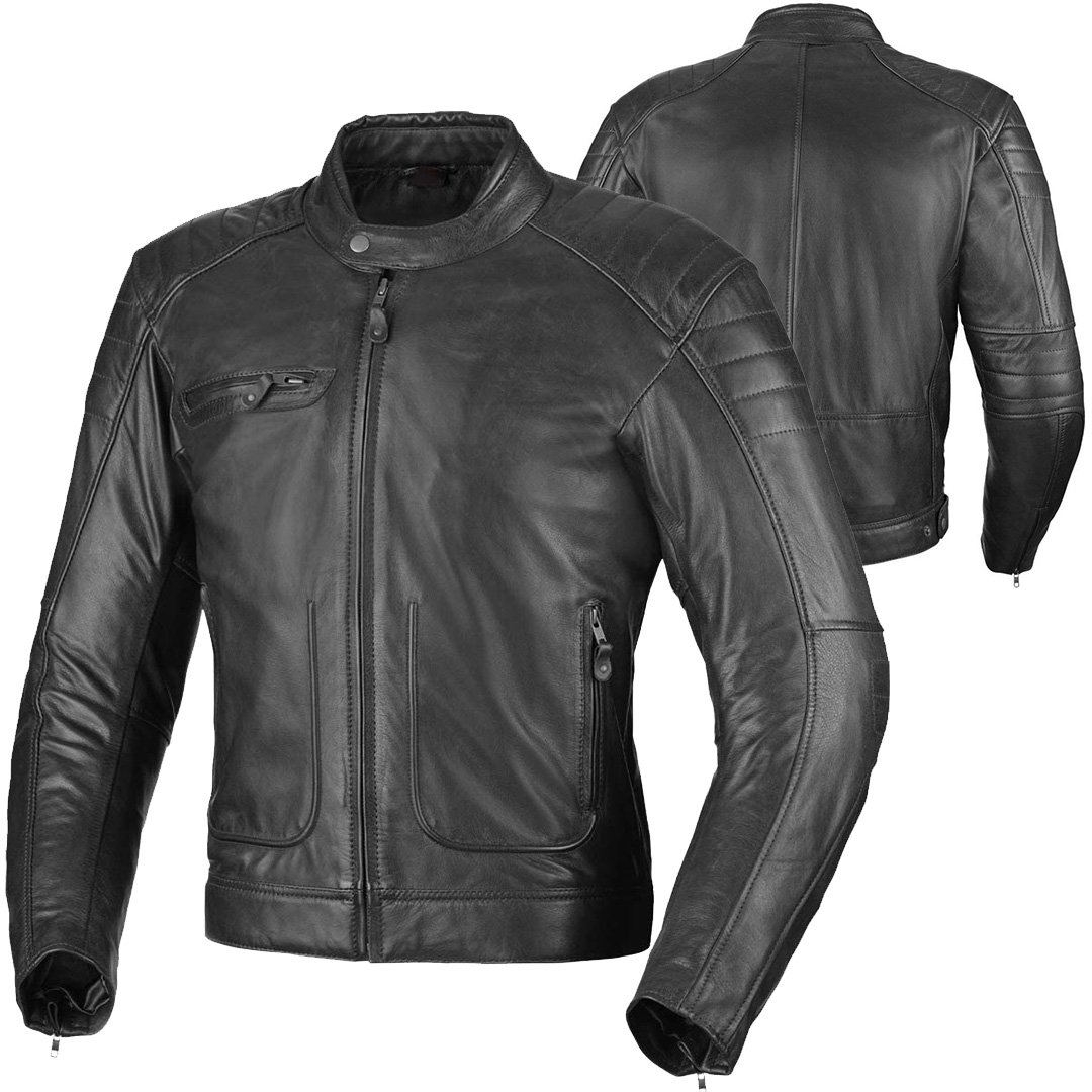 ASSEN distributor motorcycle leather jackets cafe racer cowhide black OEM CE ready production