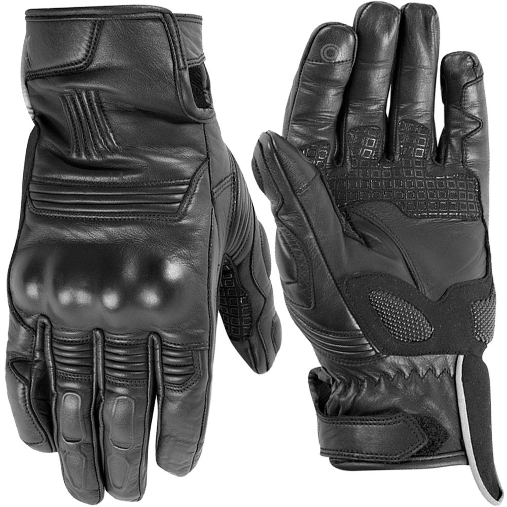 ABRAHAM cowhide leather short motorcycle gloves manufacturer OEM riding gloves Maxler Motosport