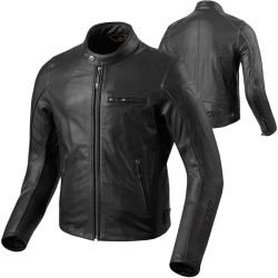 AJAX mens motorcycle leather jacket perforated café racer cowhide riding jacket manufacturer