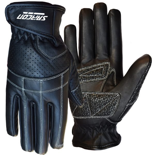 BRIDOW leather motorcycle gloves perforated perforated leather motorcycle riding gloves synthetic leather palm Maxler Motosport