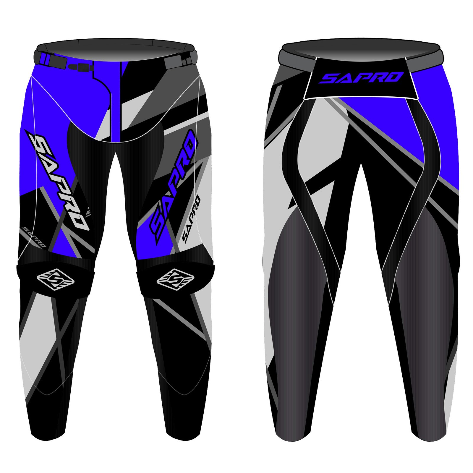 MC-509 custom motocross pants OEM private label off-road racing pants blue black sublimation design