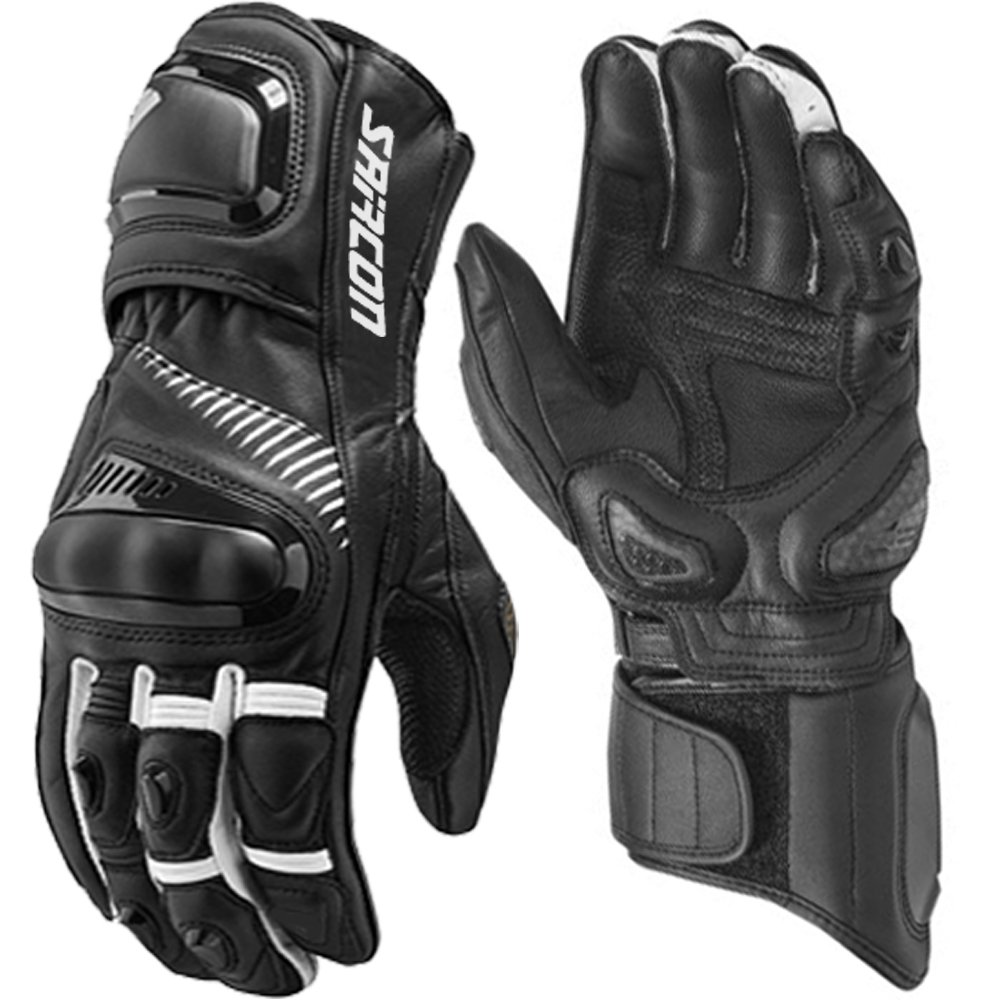 long cowhide leather motorcycle riding gloves premium leather biker gloves black cowhide motorcycle gloves