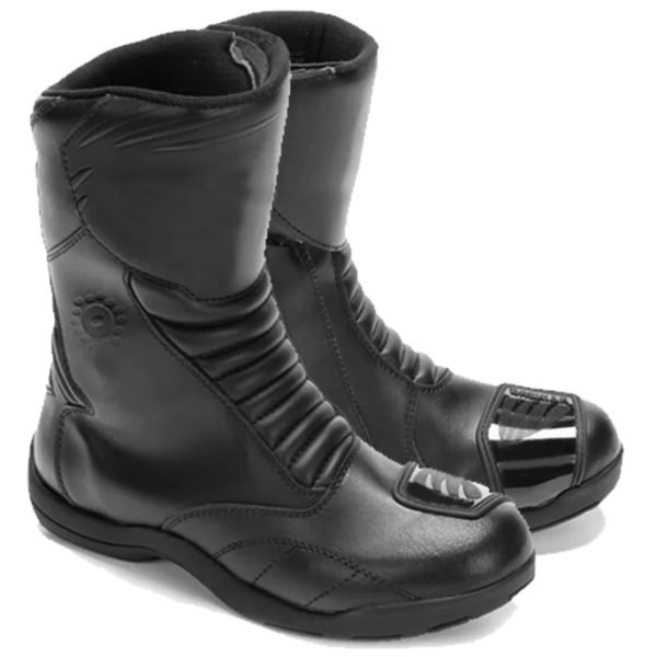 FASTER waterproof motorcycle leather boots OEM riding boots manufacturer private label anti slip sole
