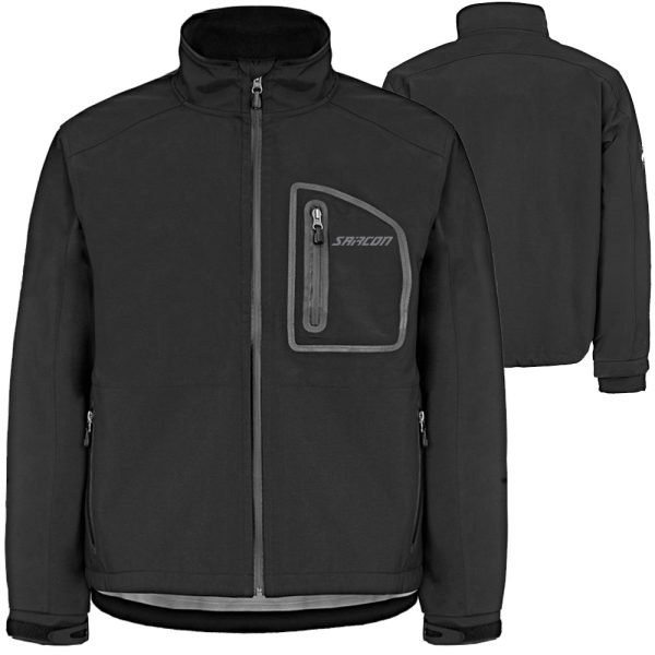 FLM winter softshell motorcycle jacket in Softshell Fabric Waterproof Repellent & Windproof by Maxler Motosport