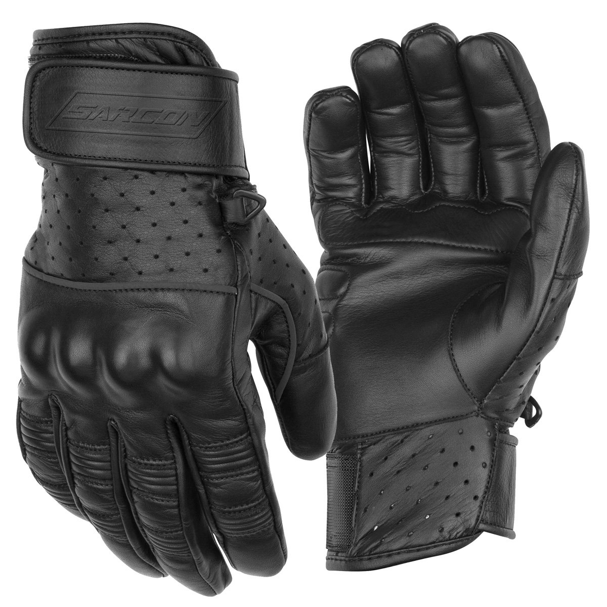 FUSION leather motorcycle gloves touchscreen perforated leather touchscreen motorcycle riding gloves Maxler Motosport