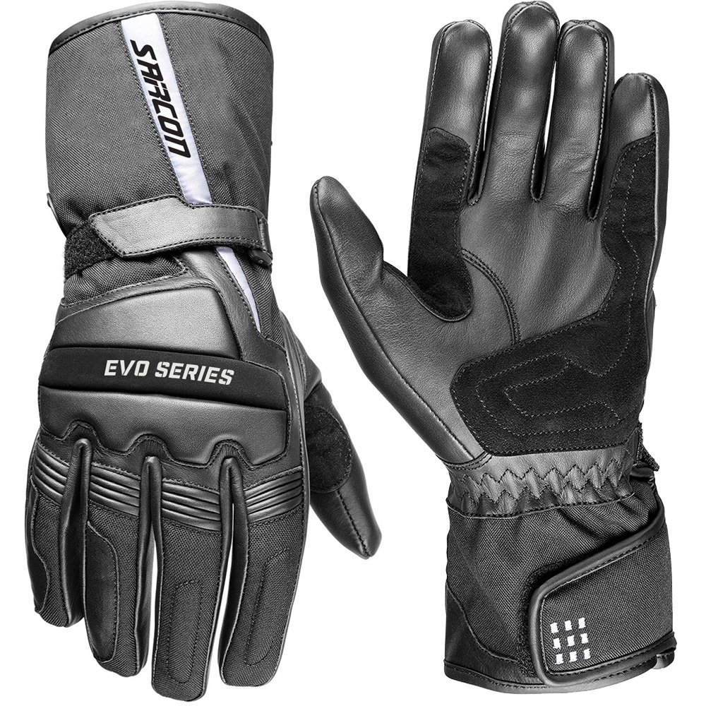 long riding motorbike leather gloves genuine cowhide motorcycle riding gloves black biker gloves