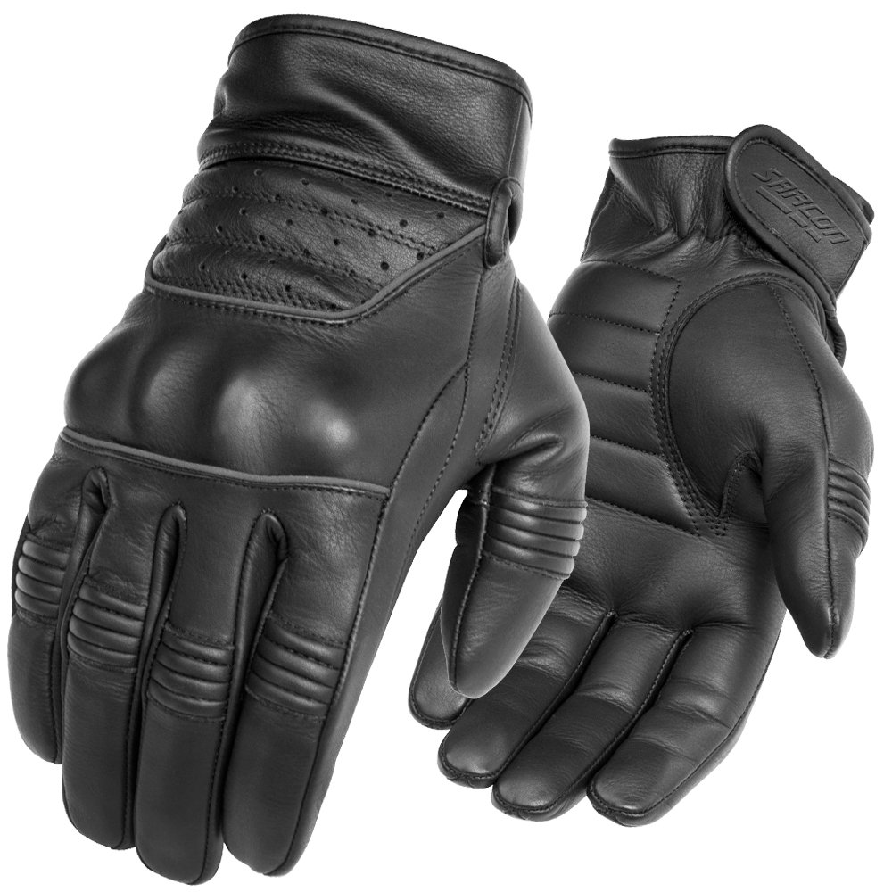 HAWK leather motorcycle gloves breathable perforated perforated leather motorcycle riding gloves Maxler