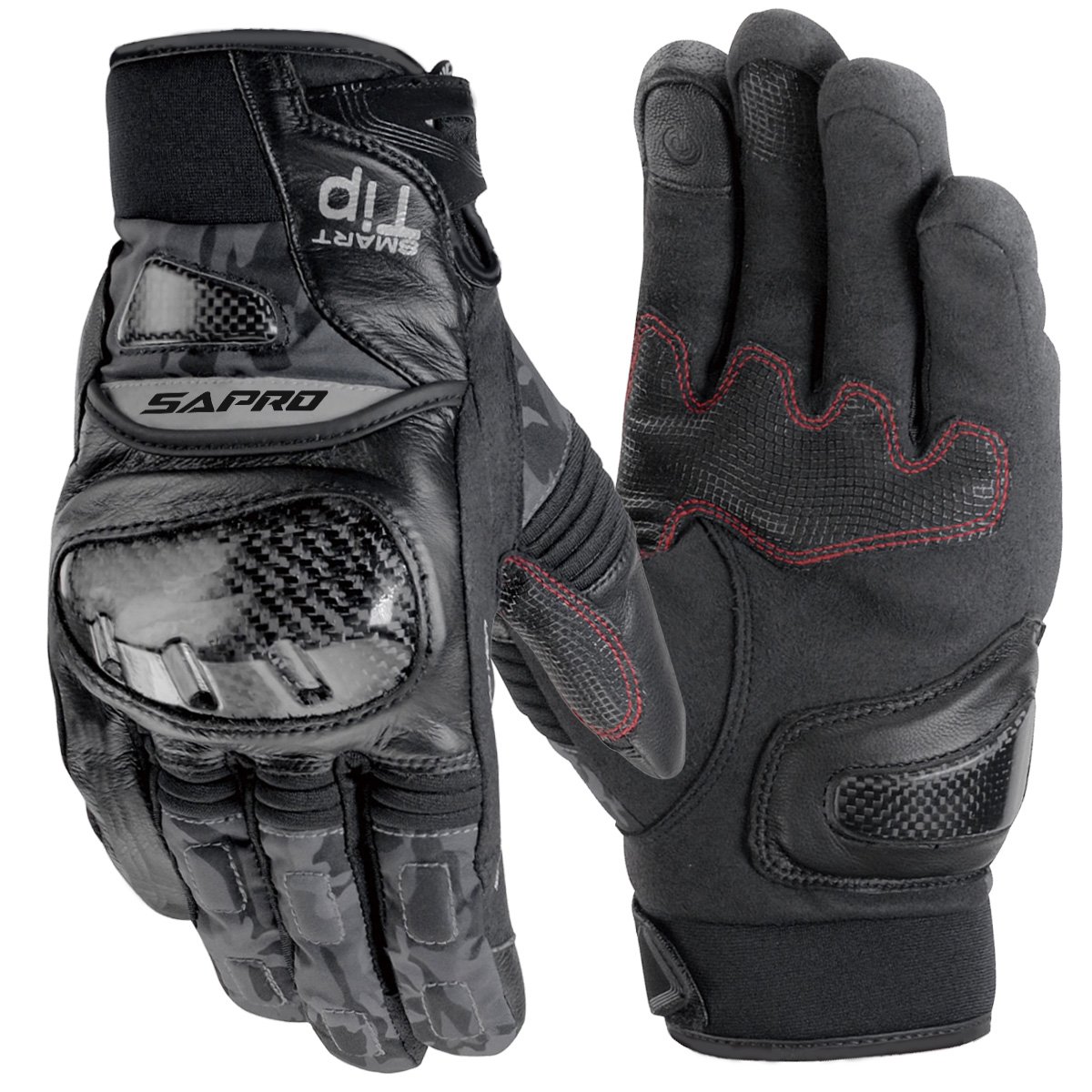HUSTLER leather motorcycle gloves street riding perforated synthetic leather motorcycle gloves Maxler Motosport