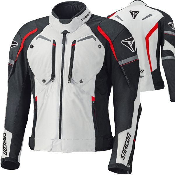 LEGEND RED short textile motorcycle jacket supplier OEM manufactured by Maxler Motosport