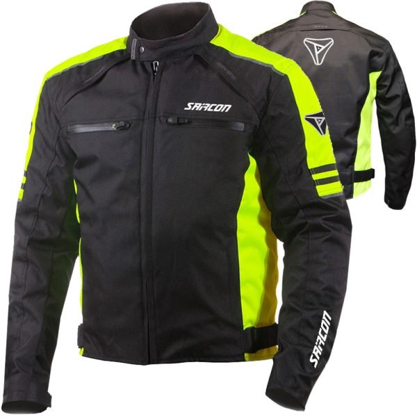 MESSI FLUO short textile motorcycle jacket export OEM manufactured by Maxler Motosport