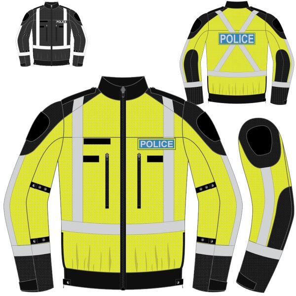 PG-6002 police motorcycle jacket supplier OEM Cordura ballistic nylon enforcement jacket by Maxler Motosport