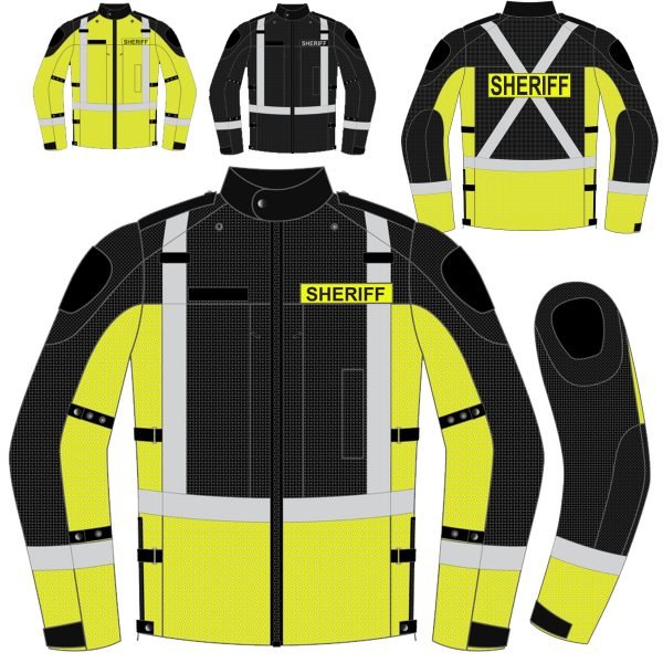 PG-6003 police motorcycle jacket manufacturer OEM Cordura ballistic nylon tactical riding jacket by Maxler Motosport