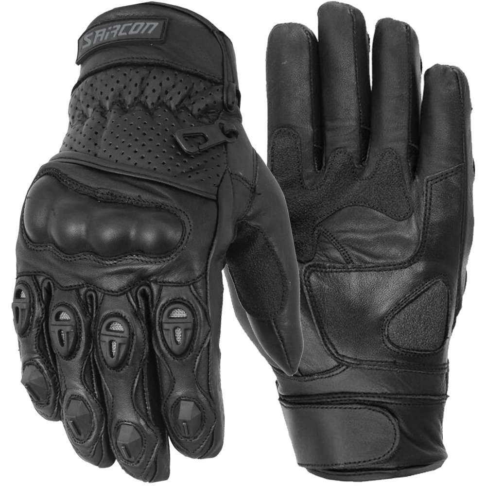 POKER breathable perforated leather gloves motorcycle riding gloves OEM manufacturer Maxler Motosport