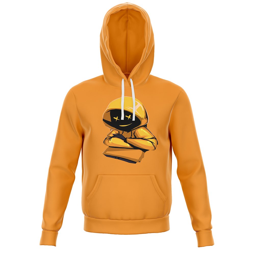 hoodie manufacturer for brands yellow cartoon graphic pullover hoodie OEM private label PT-H-0054