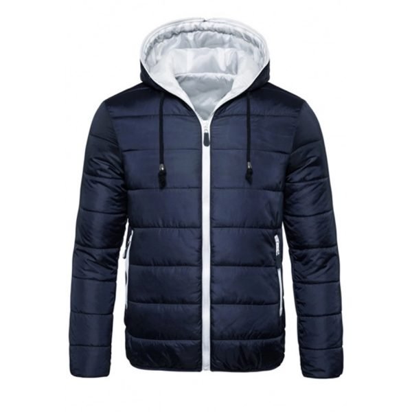 bulk puffer jackets custom red black polyester quilted hooded winter jacket OEM private label manufacturing