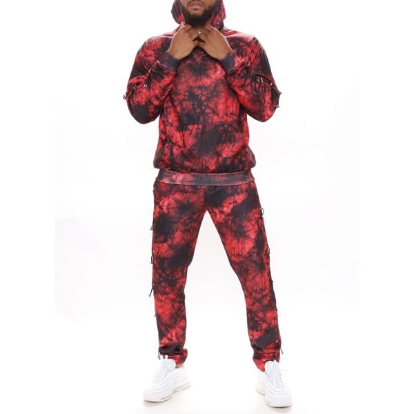custom fleece tracksuits zip hoodie jogger fleece set PT-MTS-42