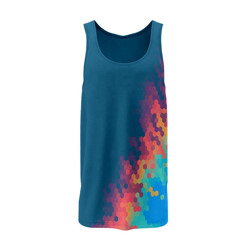 custom fitness tank tops supplier PT-MTT-0004 sleeveless gym performance tank top manufacturer