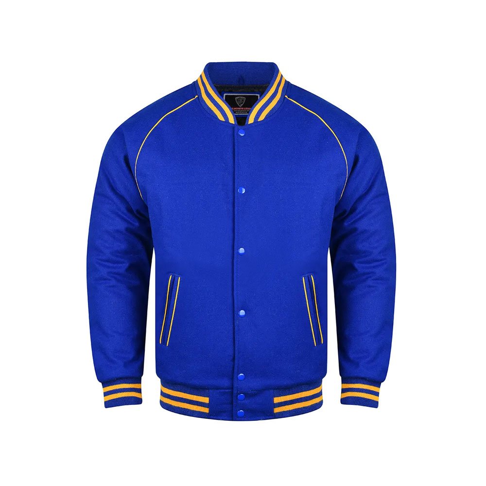 PT-MVJ-0012 blank varsity jackets for printing bulk wool fleece private label blank jackets