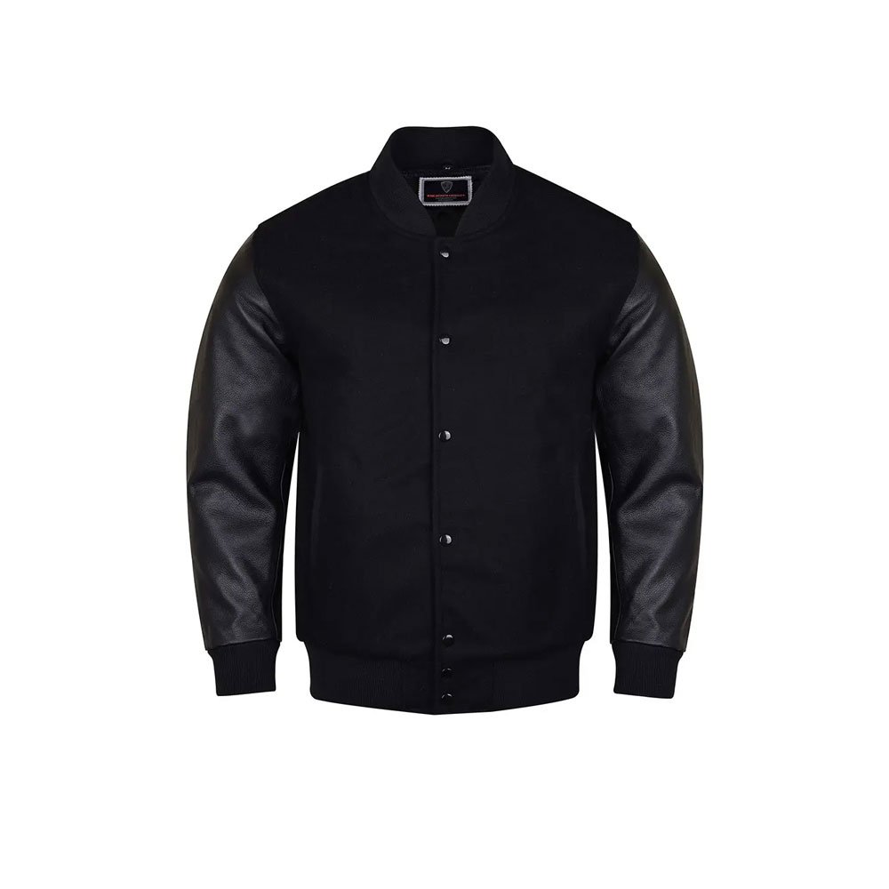 PT-MVJ-0014 custom embroidered varsity jackets bulk wool leather sleeves chenille embroidery private label