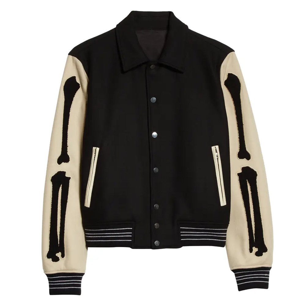 PT-MVJ-0022 custom letterman jacket manufacturer wool leather sleeves private label varsity jacket