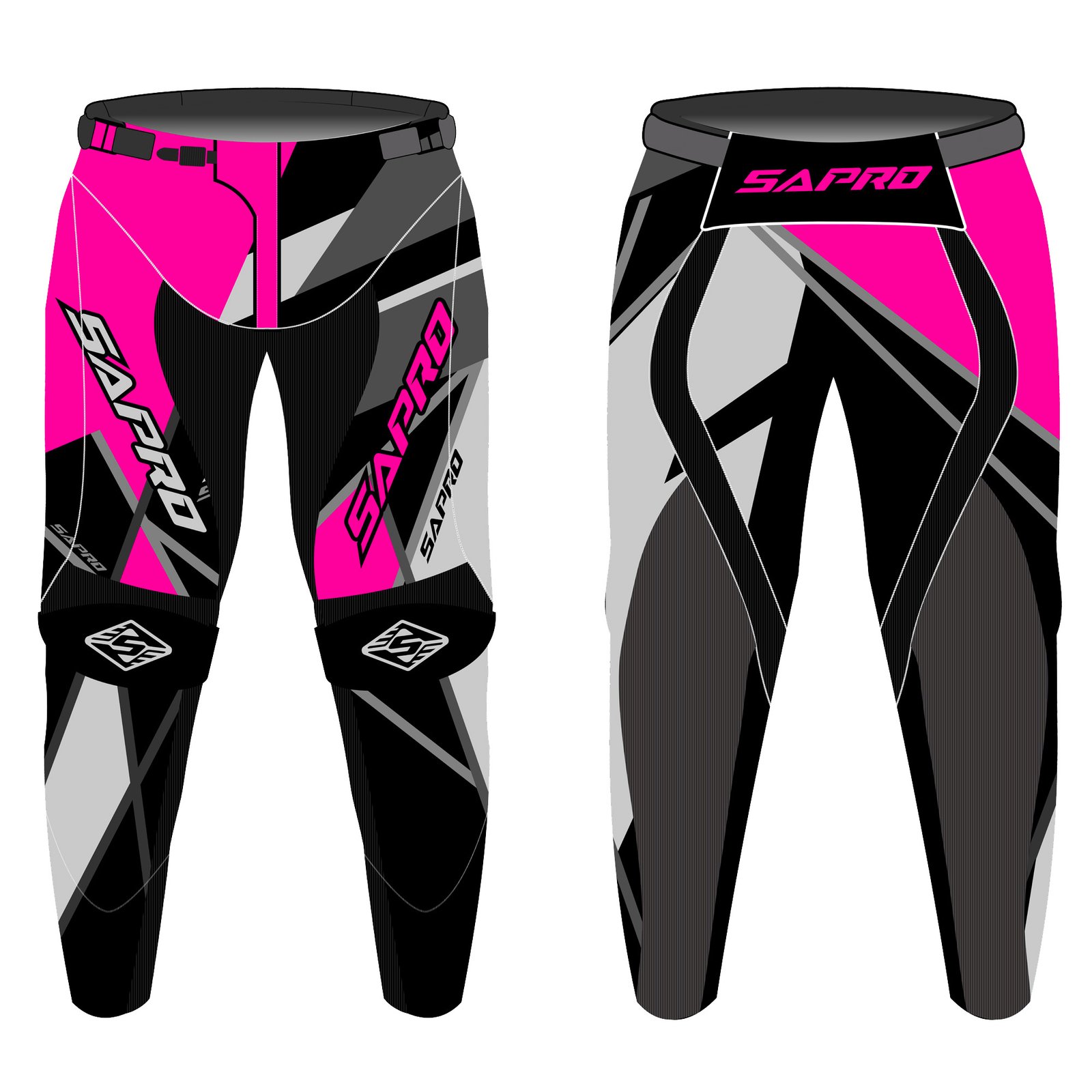 MC-510 motocross pants manufacturer custom OEM off-road racing pants with pink black sublimation design