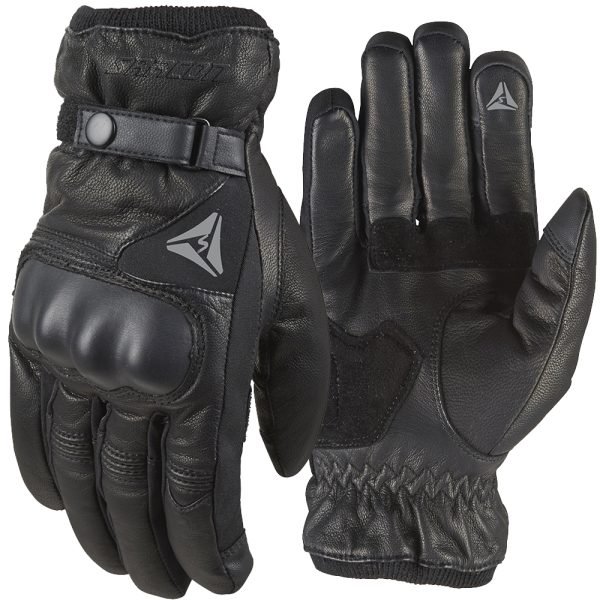 MACE BLACK genuine cowhide leather motorcycle short gloves OEM manufacturer Maxler Motosport