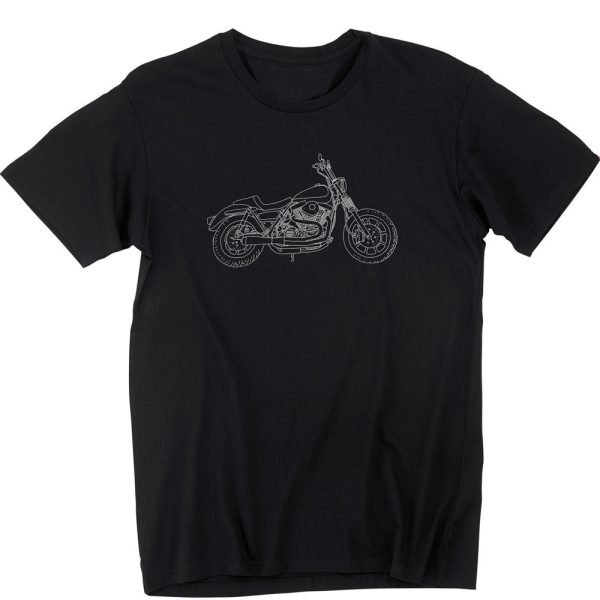 BT 600 cotton biker t shirt 100% cotton lightweight motorcycle lifestyle tee OEM bulk production