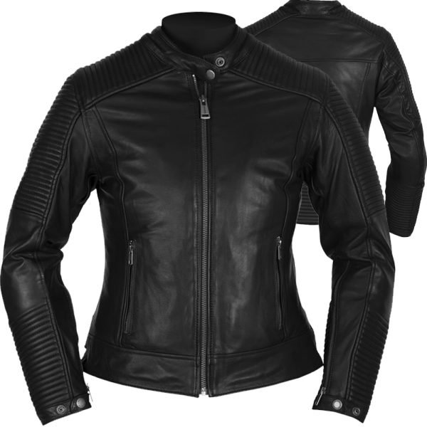 SPEARS reinforced leather motorcycle jacket OEM café racer cowhide biker jacket manufacturer