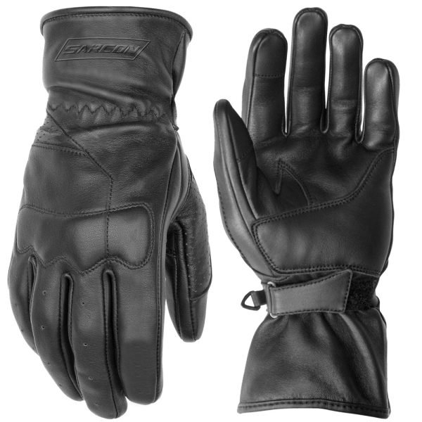 long cuff biker leather gloves genuine leather motorcycle riding gloves