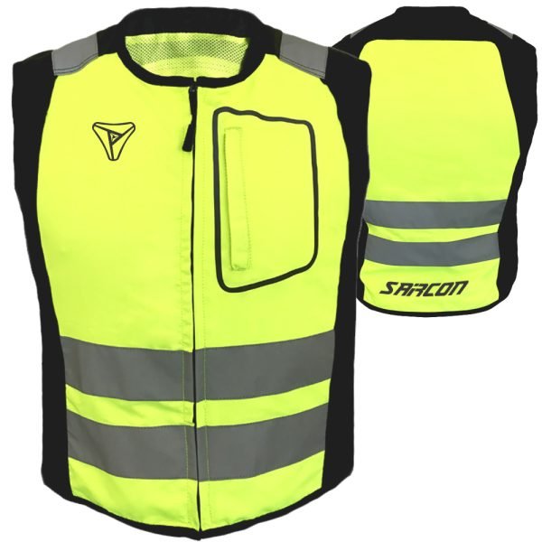 MVP100 motorbike vests wholesale high visibility reflective textile riding vest OEM by Maxler Motosport