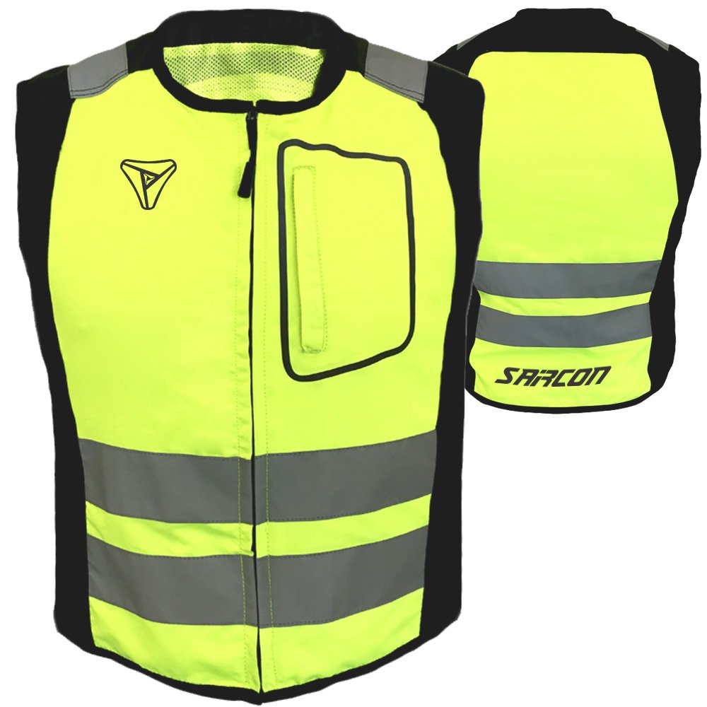 MVP100 motorbike vests wholesale high visibility reflective textile riding vest OEM by Maxler Motosport