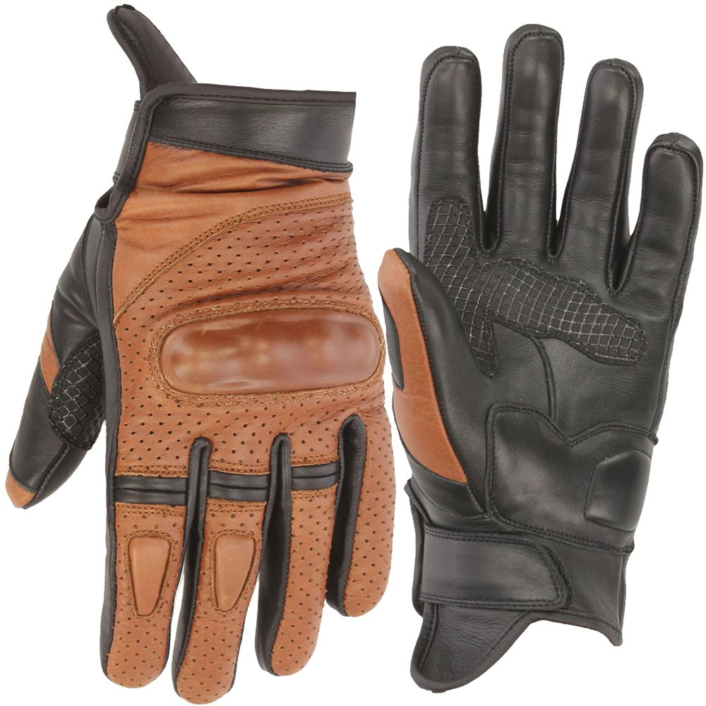 ZOLDER perforated leather gloves OEM manufacturer breathable motorcycle gloves Maxler Motosport