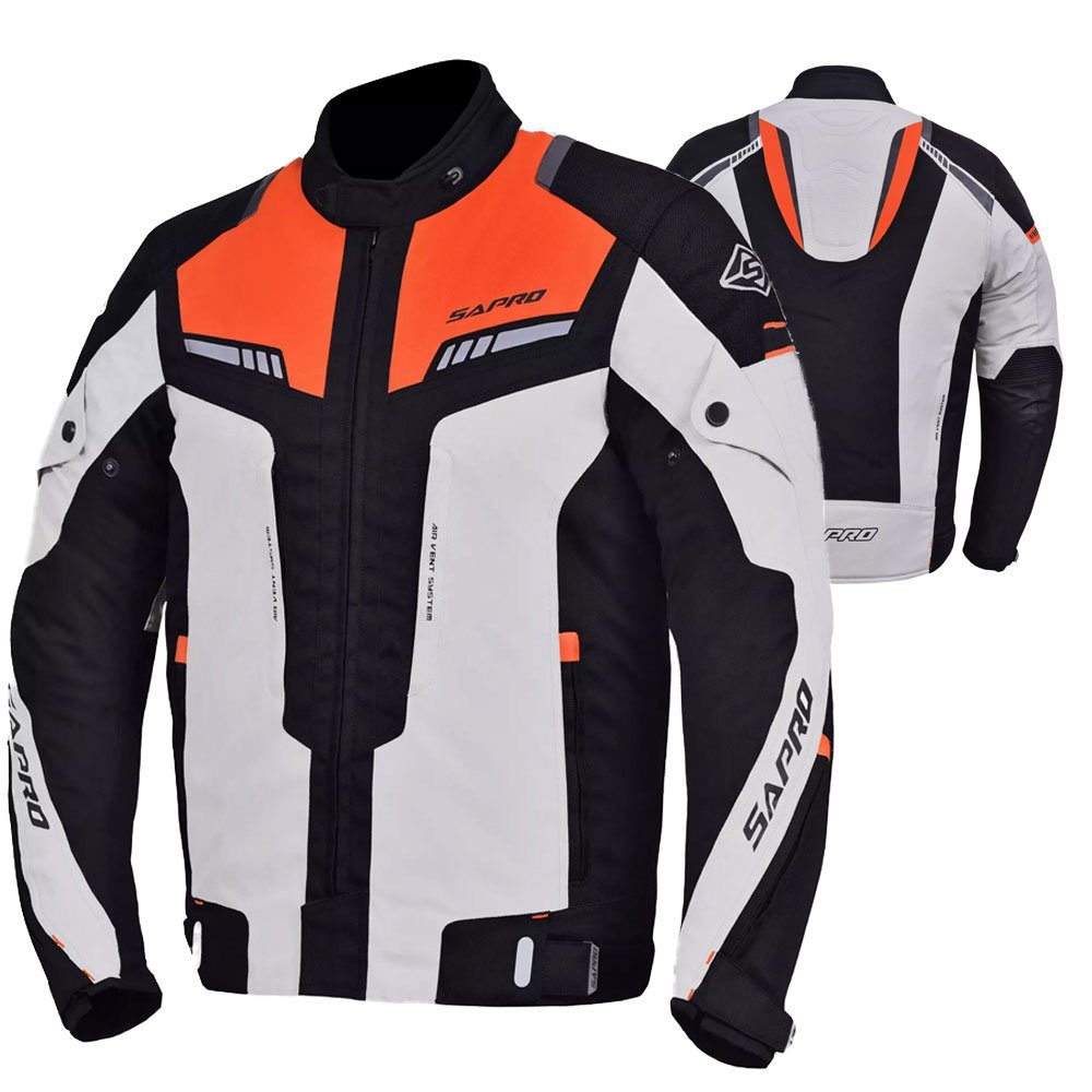 Haxon short textile motorcycle jacket men OEM manufactured by Maxler Motosport