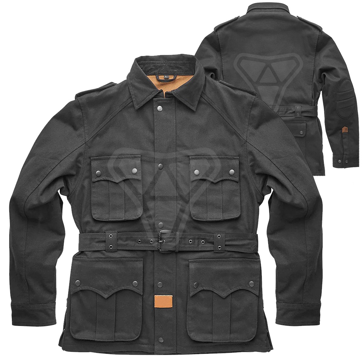 Hedgehog cotton riding jacket motorcycle heavy duty canvas biker jacket by Maxler Motosport