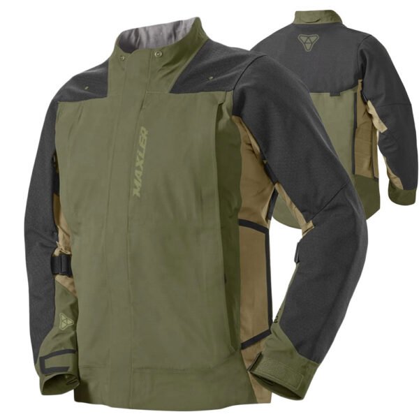 Daxon private label softshell motorcycle jacket in Softshell Fabric Waterproof Repellent & Windproof by Maxler Motosport
