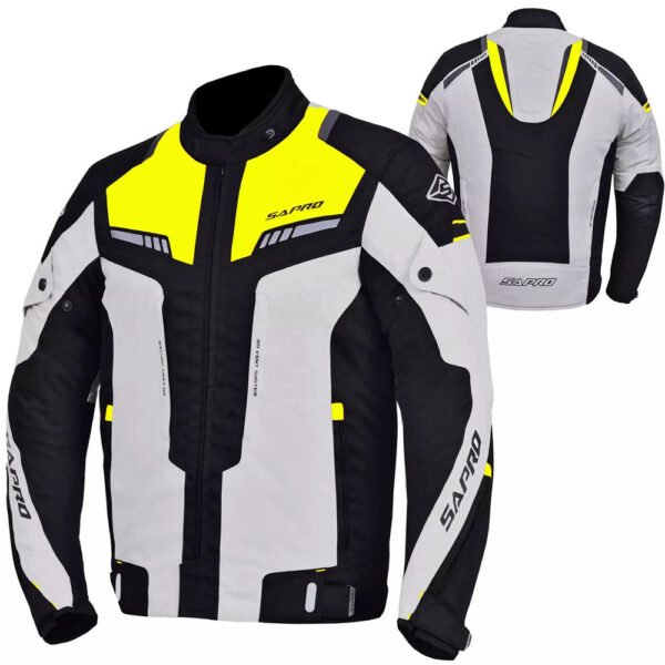 Fynor breathable short textile motorbike jacket OEM manufactured by Maxler Motosport