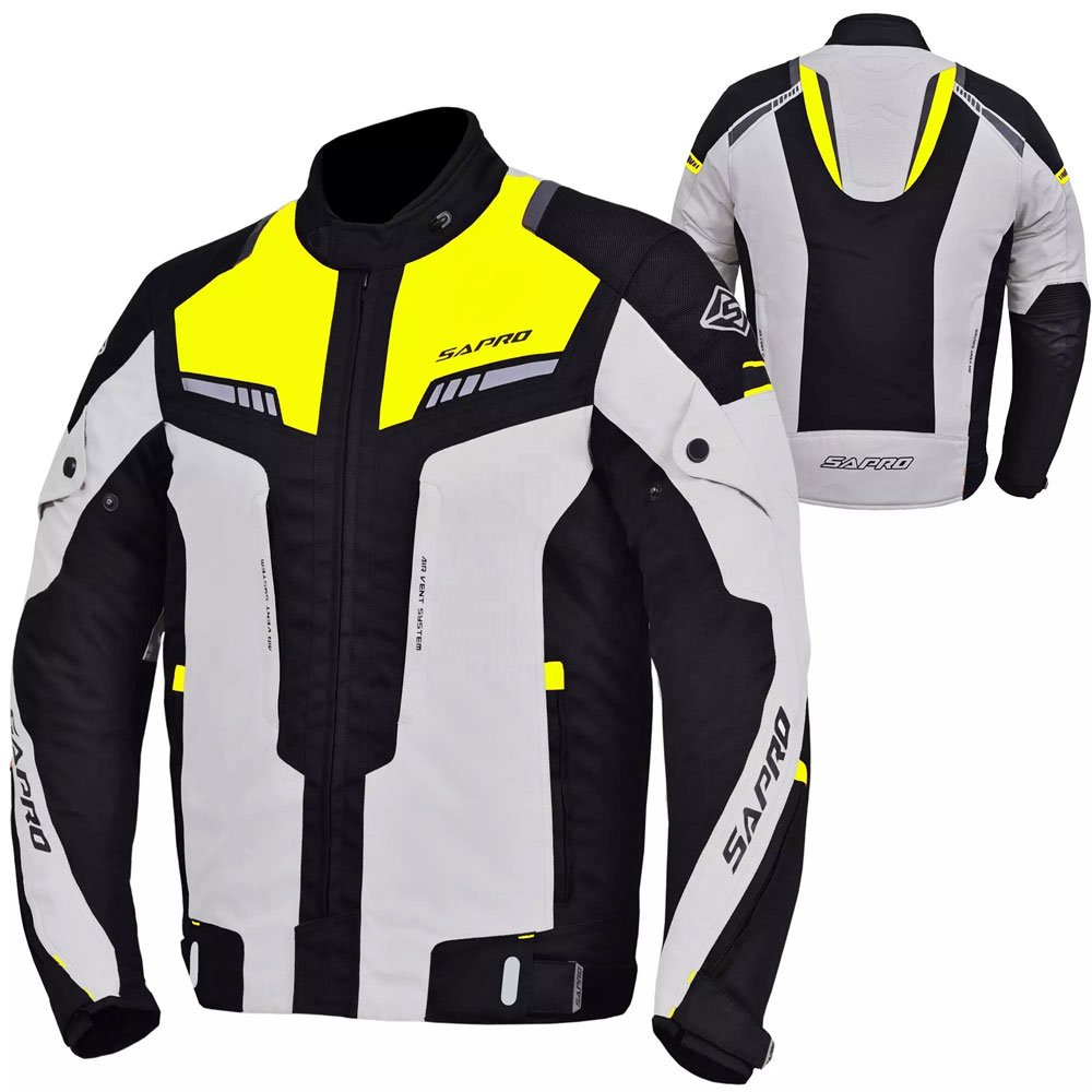 Fynor breathable short textile motorbike jacket OEM manufactured by Maxler Motosport