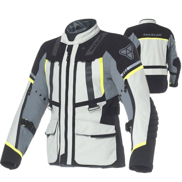 Rylan long textile motorcycle jacket touring B2B OEM manufacturer Maxler Motosport