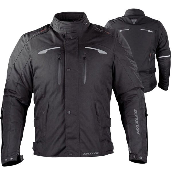 Drayn CE compatible textile motorcycle jacket OEM manufactured by Maxler Motosport