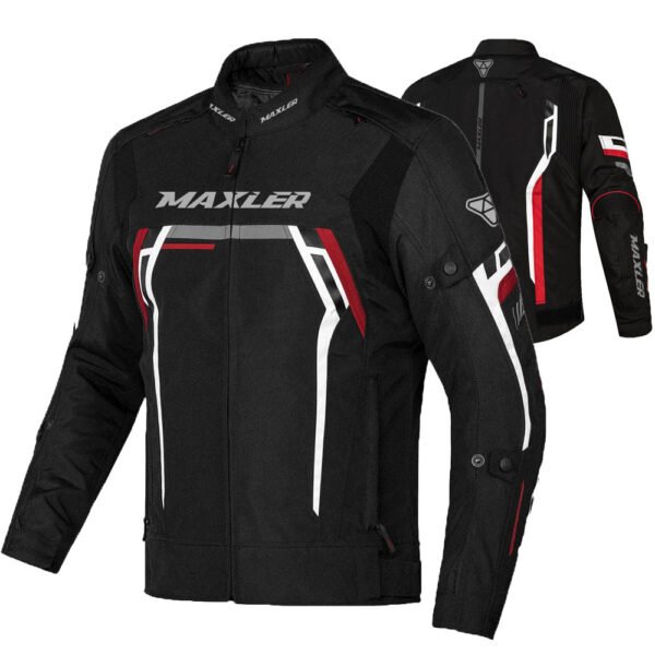 Caden urban short textile motorcycle jacket OEM manufactured by Maxler Motosport