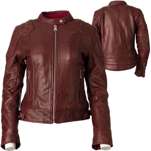 AEROVEX ROSE genuine leather jacket protective OEM cowhide 1.2–1.3mm CE ready bulk production