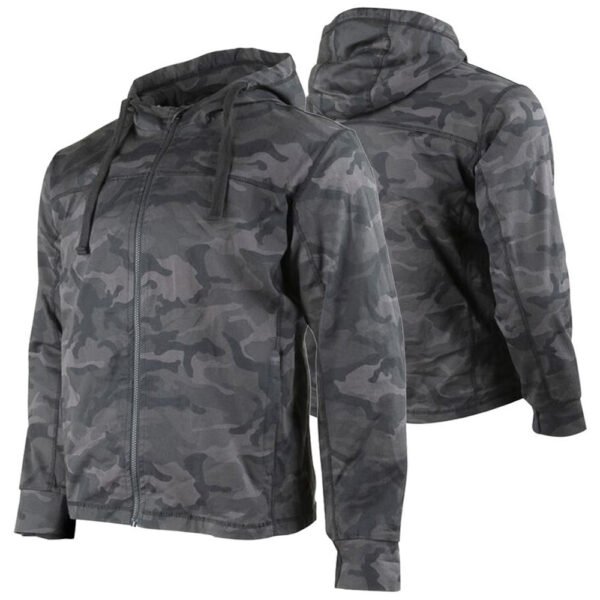 SCN 525 armored hoodies cotton fleece aramid reinforced motorcycle hoodie by Maxler Motosport
