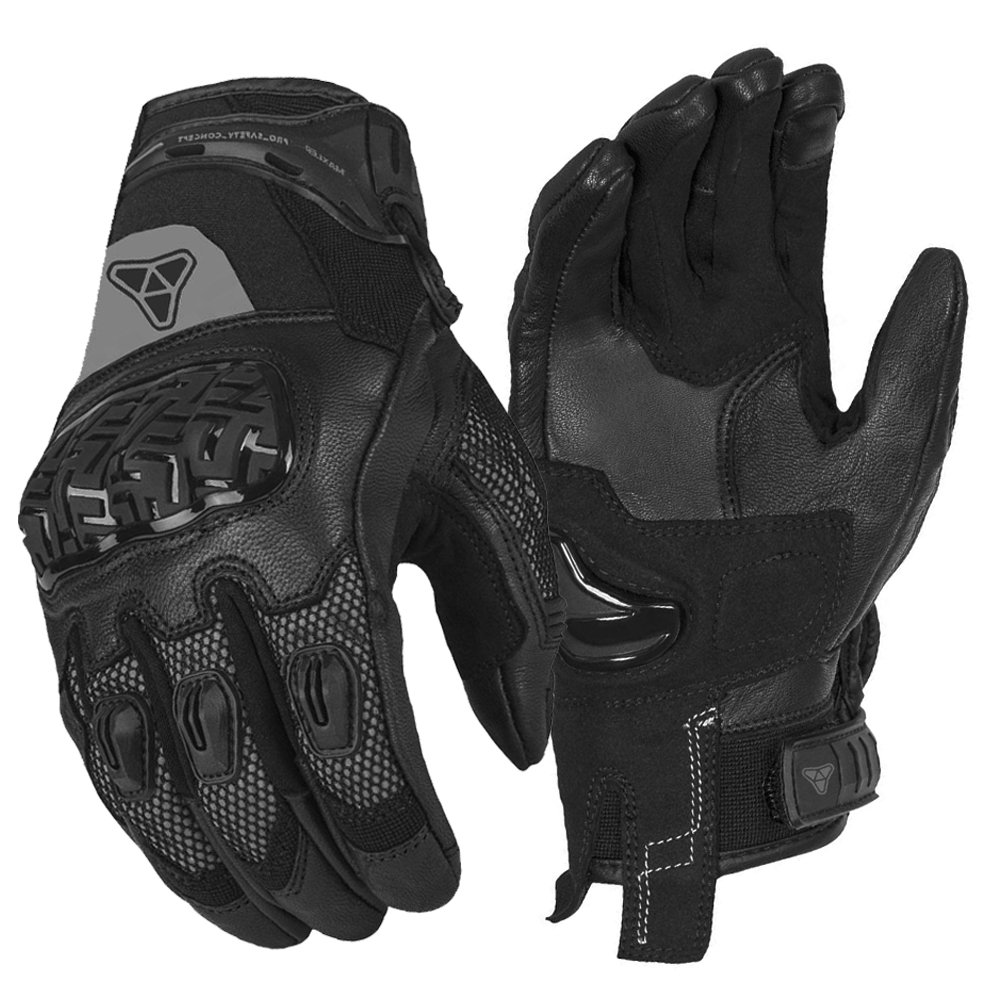 BARRICADE leather motorcycle gloves manufacturer perforated leather riding gloves by Maxler Motosport