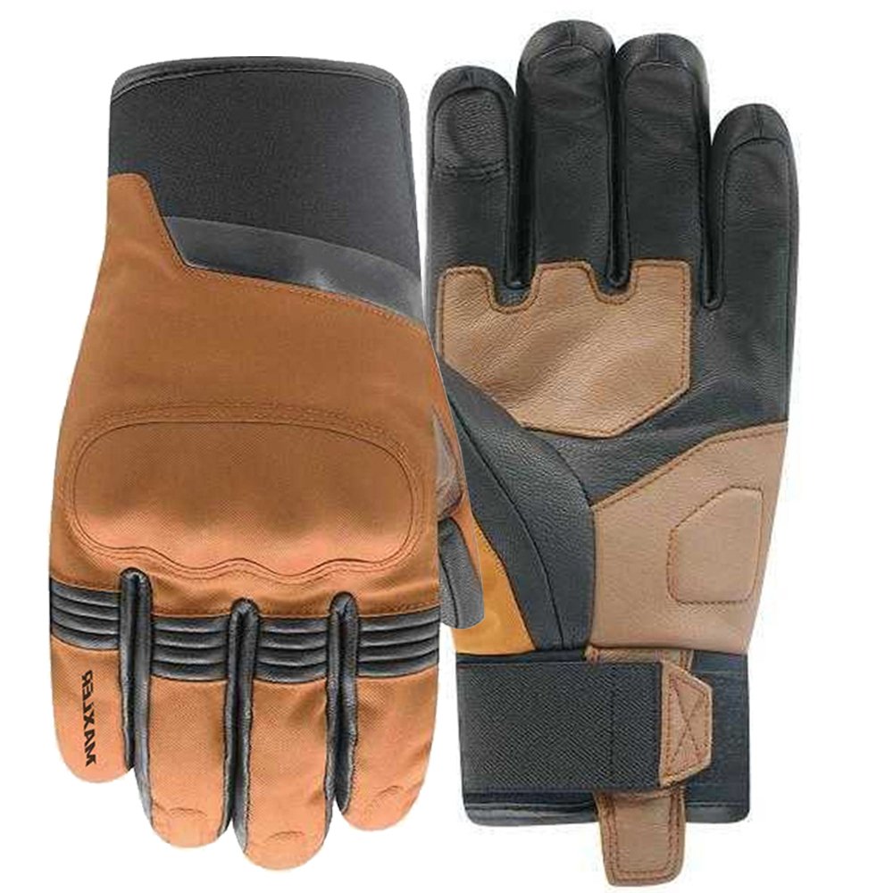 IGNITE textile biker gloves softshell fabric motorcycle riding gloves by Maxler Motosport