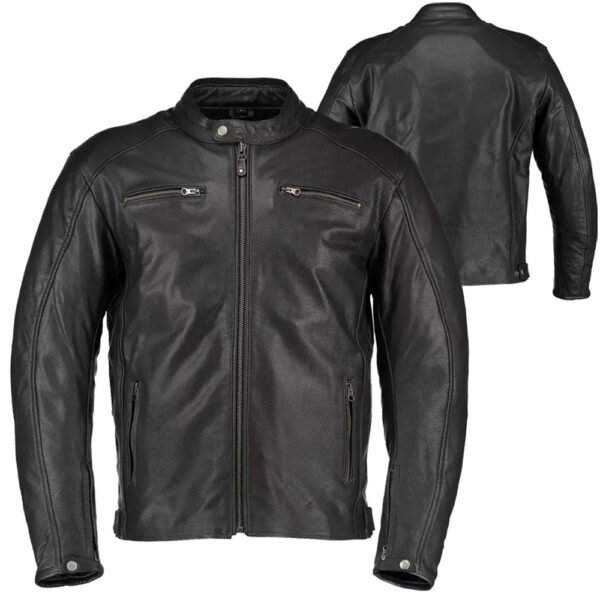 ONYX heavy abrasion leather motorcycle jacket cafe racer cowhide quilted shoulder OEM CE ready production