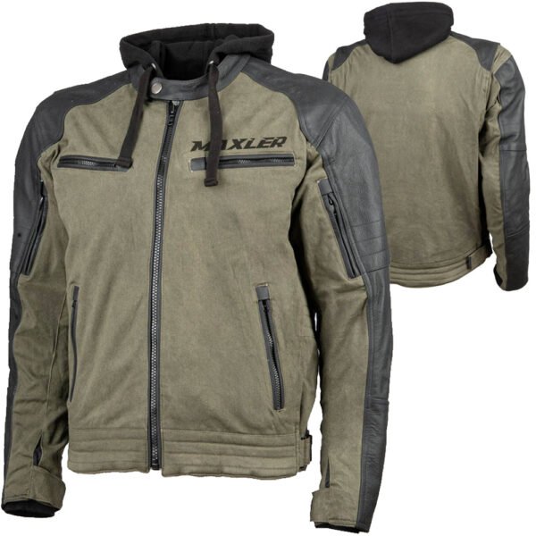 VALTERRA OYSTER EDITION double stitched motorcycle leather jacket hybrid waxed cotton cowhide OEM CE ready production