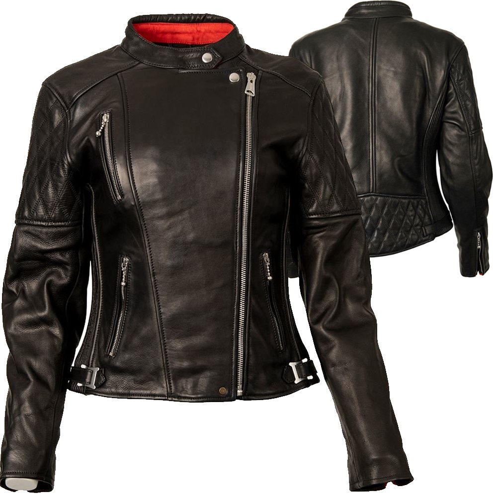 MECHLORD BLACK motorcycle protective leather jacket OEM genuine cowhide 1.2–1.3mm CE ready bulk production