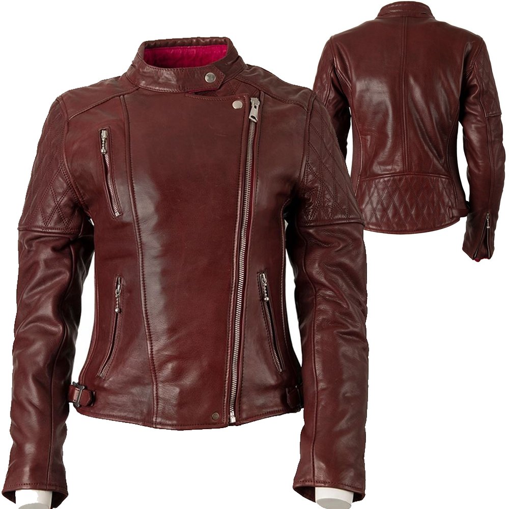 MECHLORD COCOA motorbike protective leather jacket OEM genuine cowhide 1.2–1.3mm CE ready bulk production